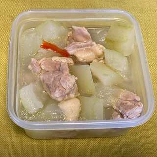 うちのおかず　冬瓜と鶏肉煮